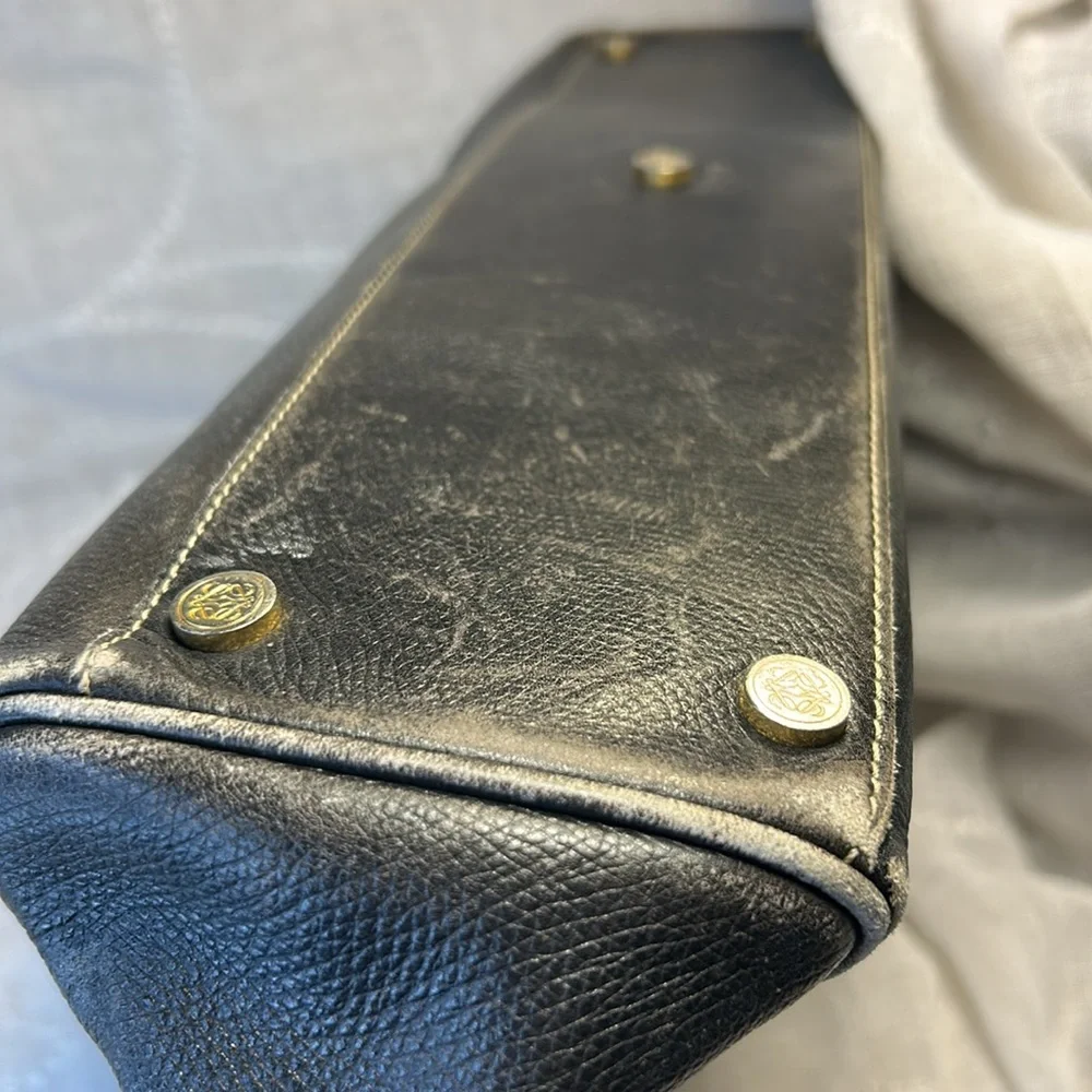 Loewe made in Spain leather briefcase handbag